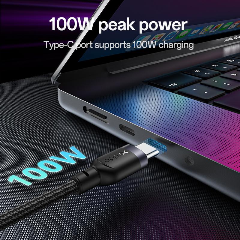 Yesido CA90 100W USB-C 2 in 1 Cable