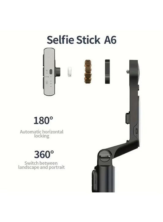 A6 Selfie Stick + Light