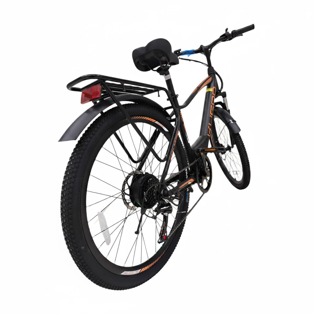 Electric bicycle on a white background