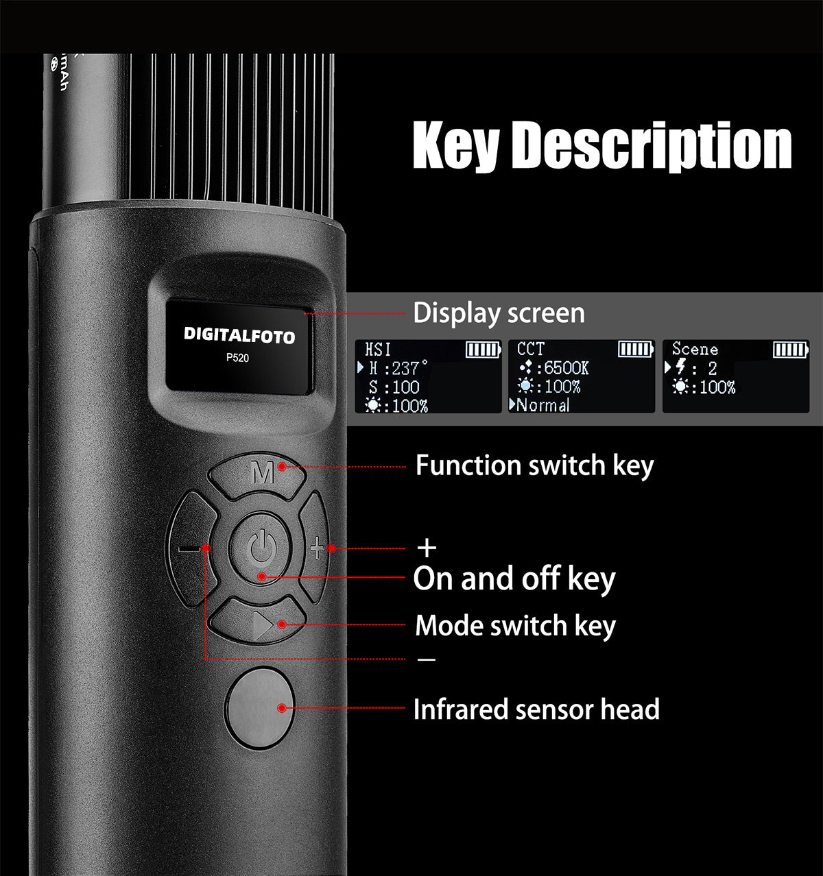 Luxceo P520 Handheld RGB Light