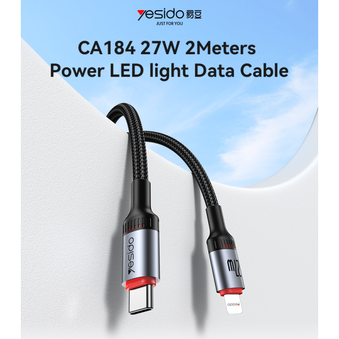 Yesido CA184 2M 27W Fast Charging LED Light