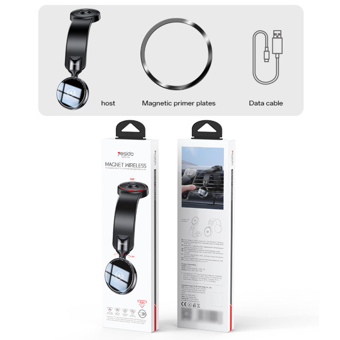 Yesido C316 360 Fast Charging Magnetic Car Phone Holder