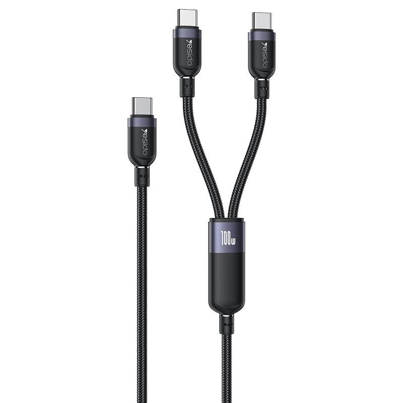 Yesido CA92 100W USB-C 2 in 1 Cable