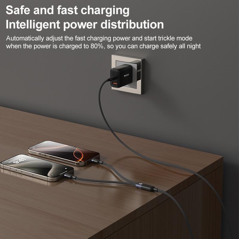 Yesido CA92 100W USB-C 2 in 1 Cable