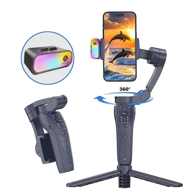 F12 Camera Stabilizer with Tripod, Face Tracking Gimbal