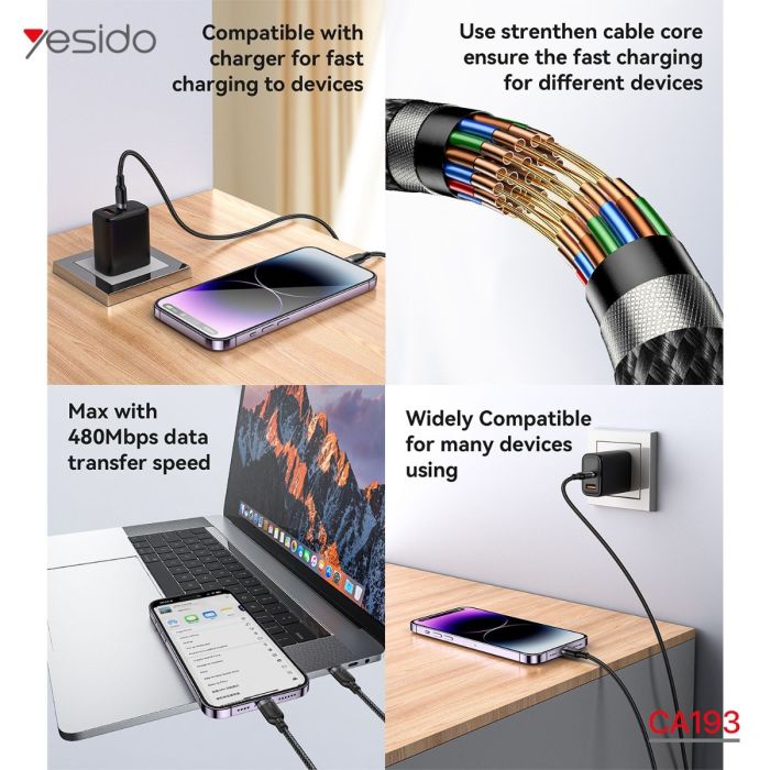 Yesido Yesido CA193 (3m) 27W fast charging